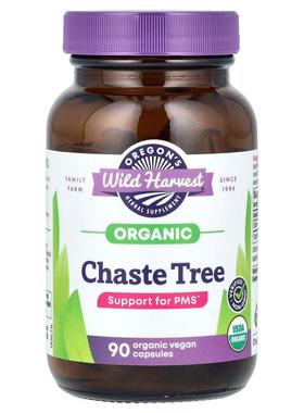 Oregon's Wild Harvest,有机穗花牡荆，90 粒全素胶囊（每粒 440