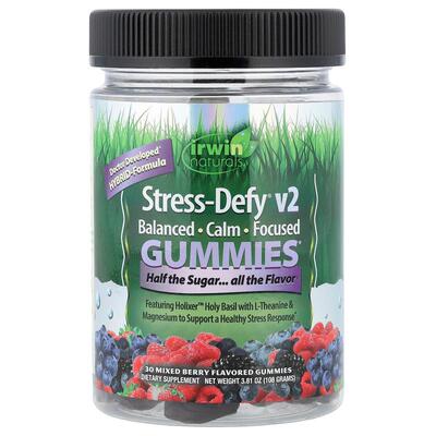 爱乐能,Stress-Defy® v2 Gummies, Mixed Berry, 30 Gummies