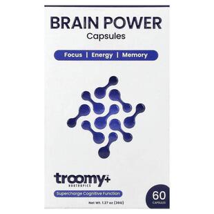 Troomy Nootropics,Brain Power,60 粒胶囊,1.27 盎司(36 克)
