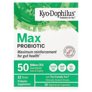Kyolic,Kyo-Dophilus® Max Probiotic 素食胶囊,500 亿 CFU,30