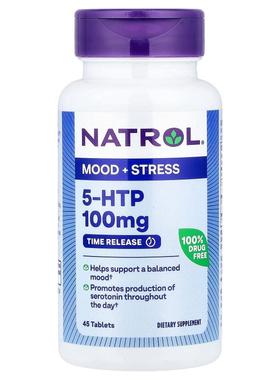 Natrol,5-HTP，缓释，100 毫克，45 片
