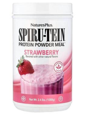 NaturesPlus,Spiru-Tein，高蛋白能量粉，草莓味，2.4 磅（1088