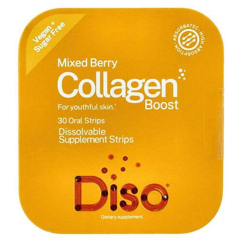 Diso,胶原蛋白加强，什锦浆果味，30 片口腔膜剂