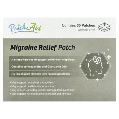 PatchAid,Migraine Relief Patch, 30 Patches