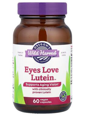 Oregon's Wild Harvest,Eyes Love Lutein™，60 粒全素胶囊