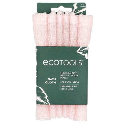 EcoTools,Bath Cloth, Pink, 1 Cloth