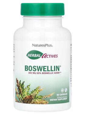 NaturesPlus,Herbal Actives，Boswellin® 乳香，300 毫克，60 粒