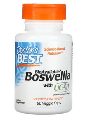 Doctor's Best,含 UC II 的乳香，60 粒素食胶囊