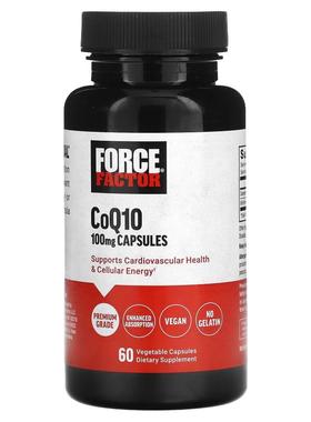 Force Factor,辅酶 Q10，100 毫克，60 粒素食胶囊