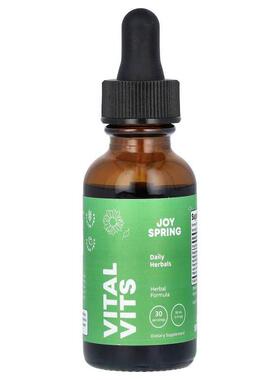 JoySpring,Vital Vits，日常草本，1 液量盎司（30 毫升）