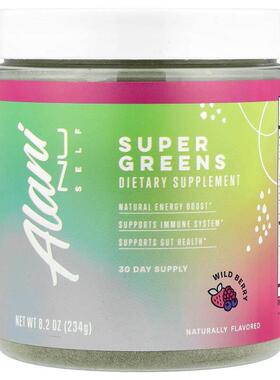 Alani Nu,Self，Super Greens，野生浆果味，8.2 盎司（234 克）