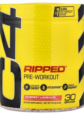 C4 / Cellucor,C4 Ripped，锻炼前，樱桃酸橙汁，6.34 盎司（180