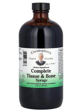 Christopher's Original Formulas,组织骨骼支持糖浆，16 液量盎4