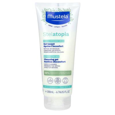 Mustela,Stelatopia 含向日葵的净肤啫喱，6.76 液量盎司（200 毫
