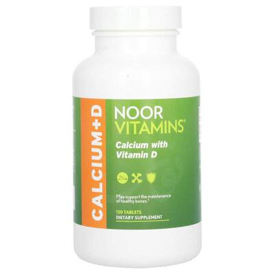 Noor Vitamins,钙 + 维生素 D，120 片