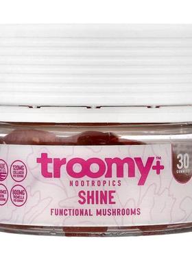 Troomy Nootropics,Shine, Functional Mushrooms Gummies, White