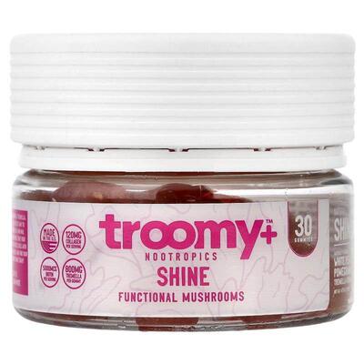 Troomy Nootropics,Shine, Functional Mushrooms Gummies, White