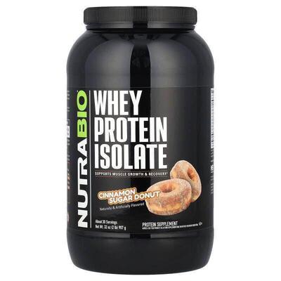 Nutrabio Labs,全乳清分离蛋白，肉桂糖甜甜圈