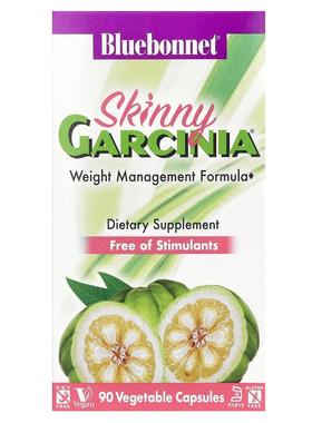 Bluebonnet Nutrition,低脂肪藤黄体重管理配方，90 粒素食胶囊