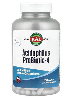 KAL,NCFM 益生菌-4，250 粒素食胶囊