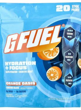 GFUEL,Hydration + Focus, Electrolyte Drink Mix with Cognizin