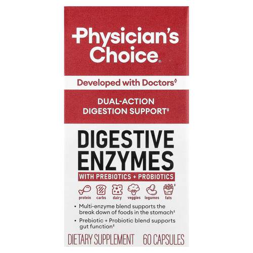 Physician's Choice,Digestive Enzymes With Prebiotic + Probio