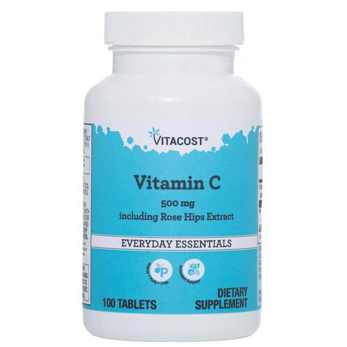 Vitacost,Vitamin C Including Rose Hips Extract, 100 Tablets