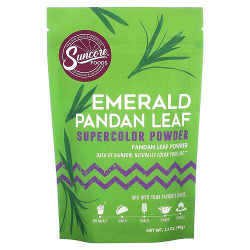 Suncore Foods,Emerald 香兰叶，超级颜色粉，3.5 盎司（99 克）
