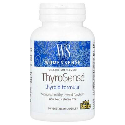Natural Factors,WomenSense，ThyroSense，甲状腺配方，60 粒素