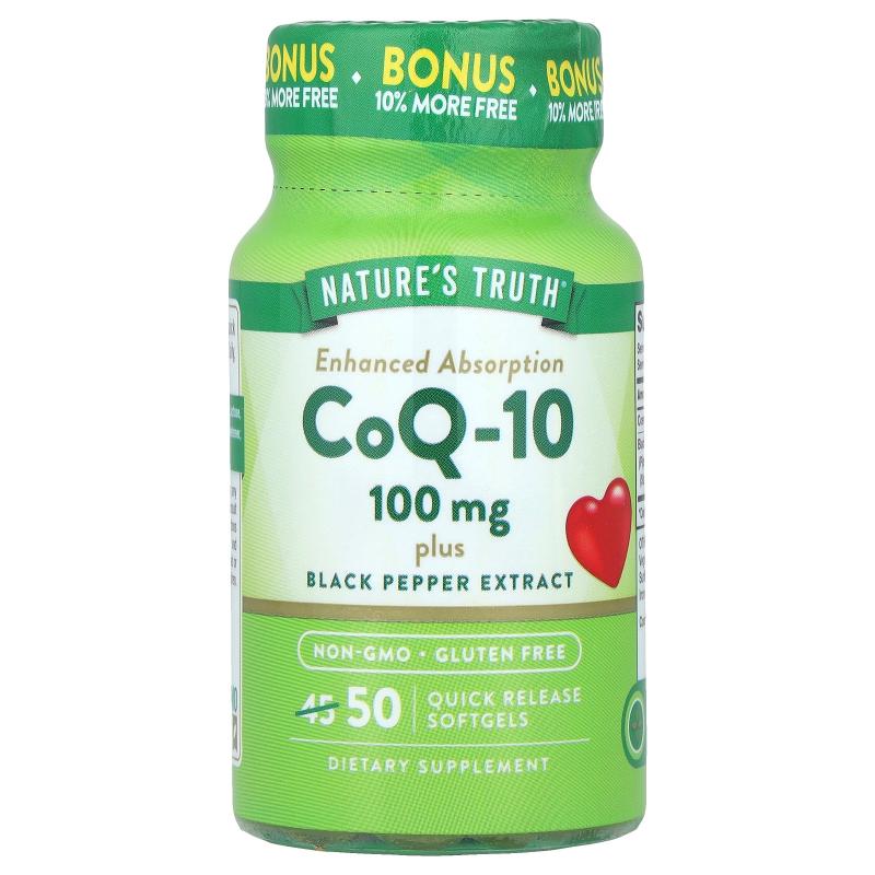Nature's Truth,CoQ-10 Plus 黑胡椒提取物，加强吸收，100 毫克5