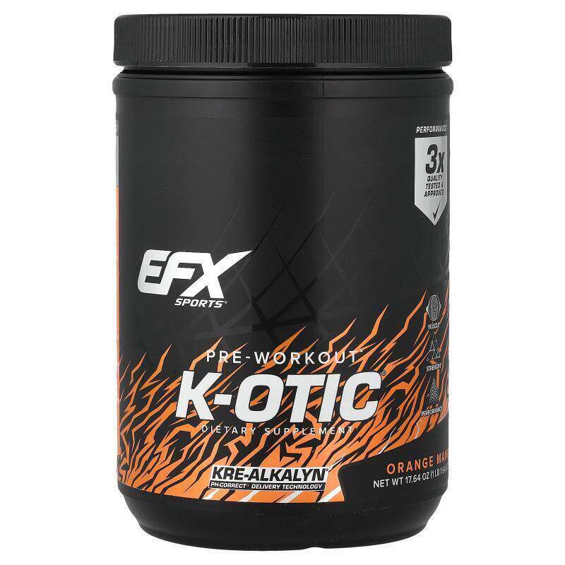 EFX,K-otic® Pre-Workout, Orange Mango