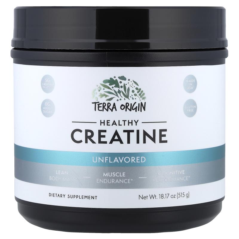Terra Origin,Healthy Creatine, Unflavored, 18.17 oz (515 g)图片