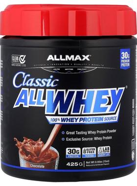ALLMAX,CLASSIC ALLWHEY®，全乳清蛋白来源，巧克力味，0.9 磅（4