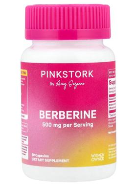 Pink Stork,小檗碱，500 毫克，30 粒胶囊