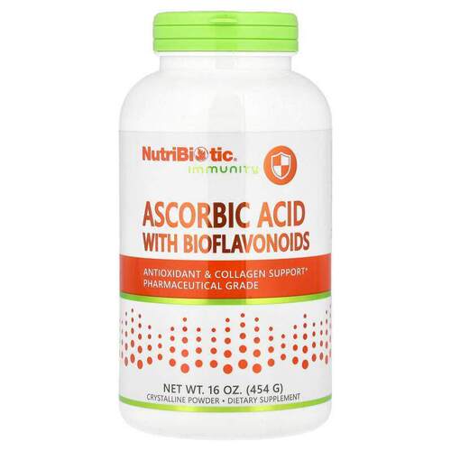 NutriBiotic,Immunity，含生物类黄酮的抗坏血酸，结晶粉末，16 4