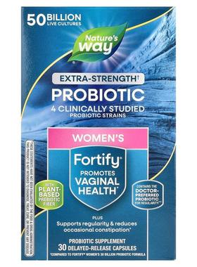 然萃维,Fortify® 女性益生菌 + 益生元，特强型，500 亿 CFU，30