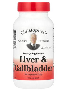 Christopher's Original Formulas,肝胆配方，425 毫克，100 粒素