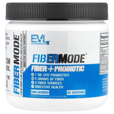 EVL,FiberMode，纤维 + 益生菌，原味，6.98 盎司（198 克）