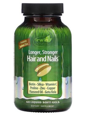 爱乐能,更长、更强健的头发和指甲，60 粒液体软胶囊