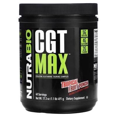 Nutrabio Labs,CGT Max，热带混合水果味，1.1 磅（491 克）