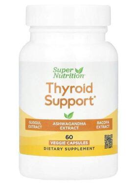 Super Nutrition,Thyroid Support, 60 Veggie Capsules
