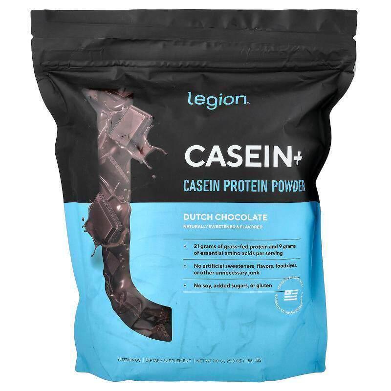 Legion Athletics,酪蛋白+,酪蛋白质粉,荷兰巧克力味,2.25 磅1