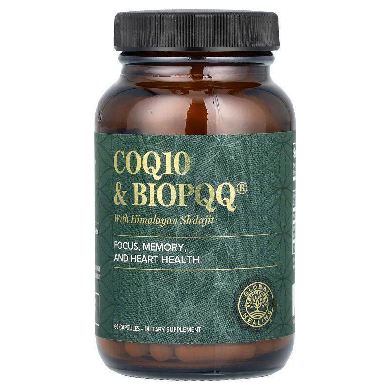 Global Healing,含喜马拉雅喜来芝的 CoQ10 和 BioPQQ,60 粒胶囊