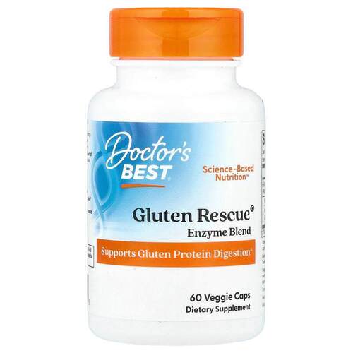 Doctor's Best,Gluten Rescue with Glutalytic，60 粒素食胶囊