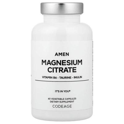 Codeage,Amen Magnesium Citrate, 60 Vegetable Capsules