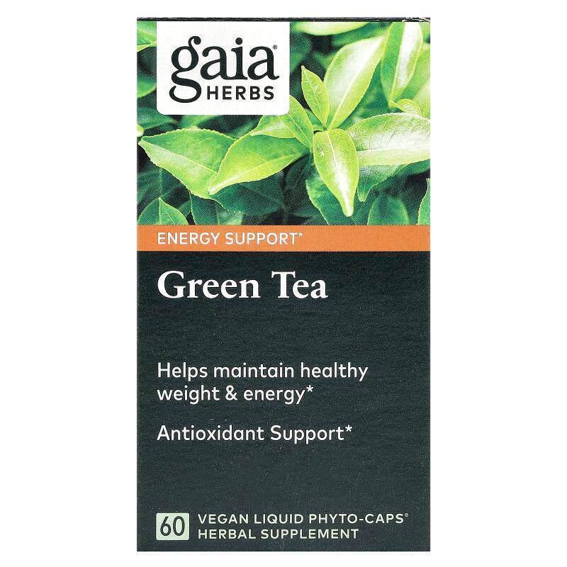 Gaia Herbs,绿茶,60 粒全素液体 Phyto-Caps® 胶囊
