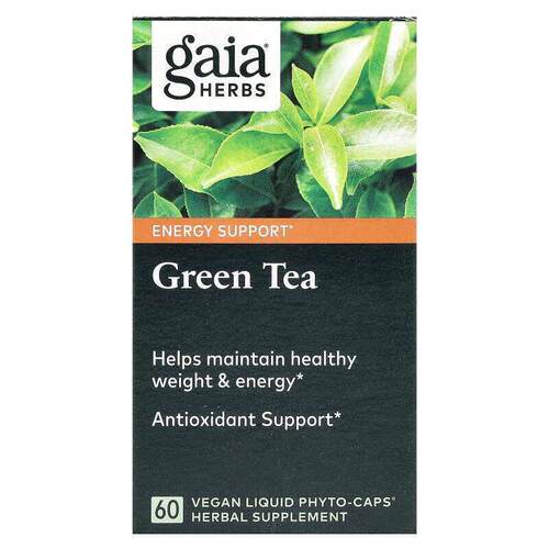 Gaia Herbs,绿茶，60 粒全素液体 Phyto-Caps® 胶囊