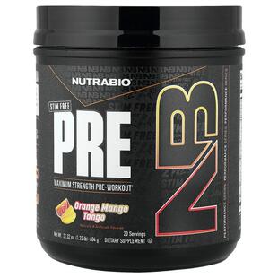 Nutrabio Labs,PRE-Workout, Stim Free, Orange Mango Tango, 1.