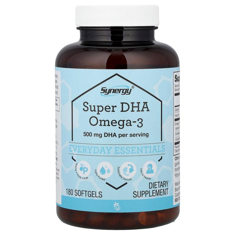 Vitacost,Synergy®, Super DHA Omega-3, 180 Softgels - 实物图