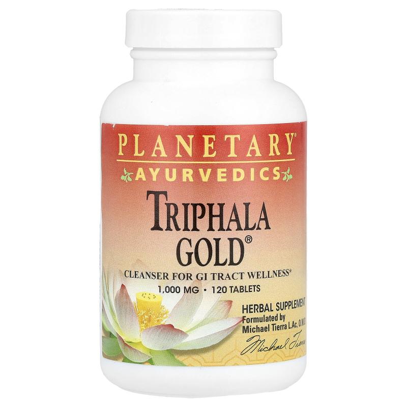 Planetary Herbals,阿育吠陀，Triphala Gold®，120 片（每片 100